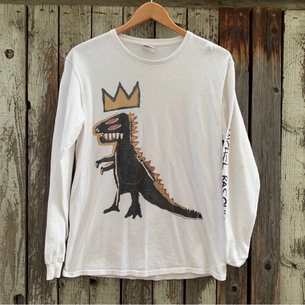 Basquiat Dinosaur Dino Art Crewneck Sweatshirt Artist Retro Y2K